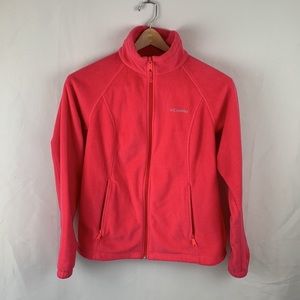 Pink Columbia Fleece Zip Up Jacket Size Medium